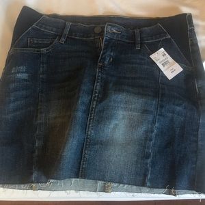 NWT motherhood maternity denim mini skirt